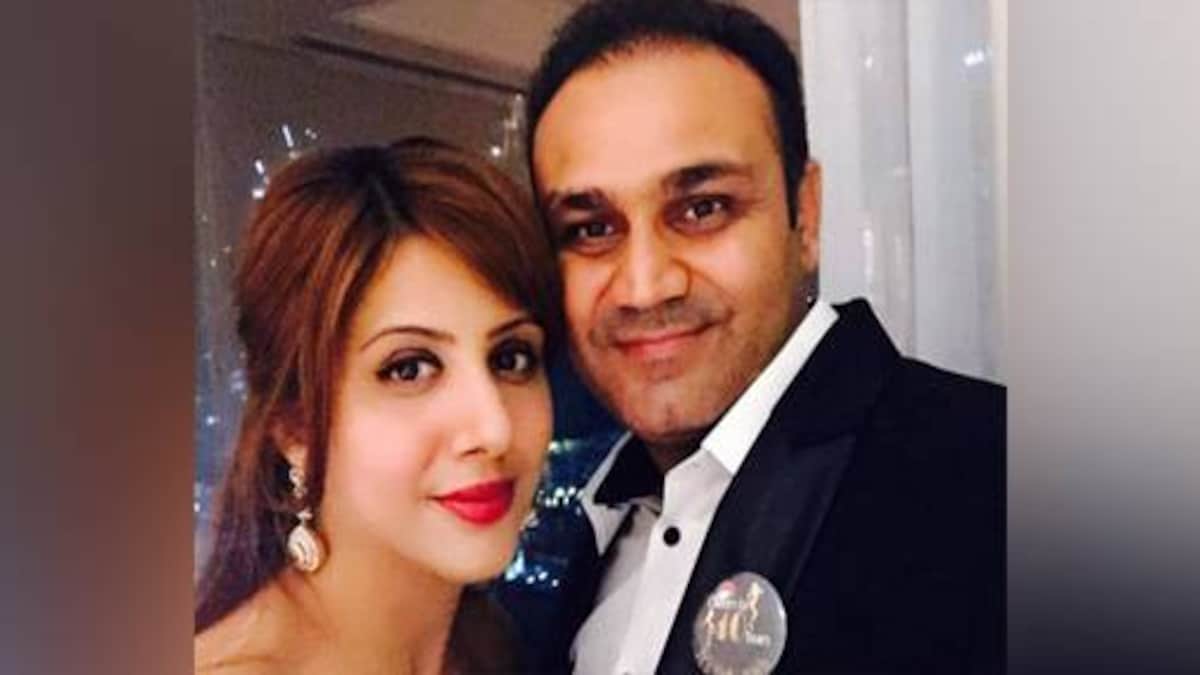 Image result for sehwag and his wife