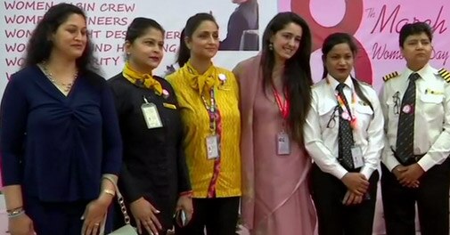 All-women crew operates maiden Delhi-Bareilly flight on International Women's Day - Vimarsana News