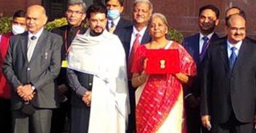 Union Budget: FM Sitharaman replaces bahi-khata with Made in India tab - Vimarsana News