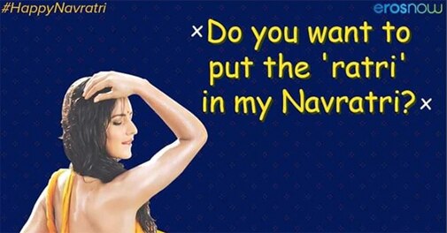 Eros Now In Eye Of Storm After Double Meaning Navratri Posts Apologises After Backlash eros now in eye of storm after double