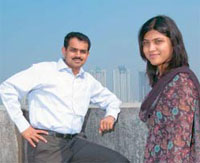 Amit Prabhu, and his wife