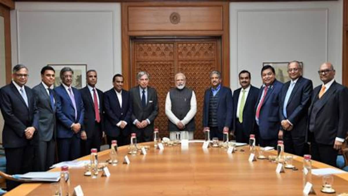 Image result for pm modi and businessmans