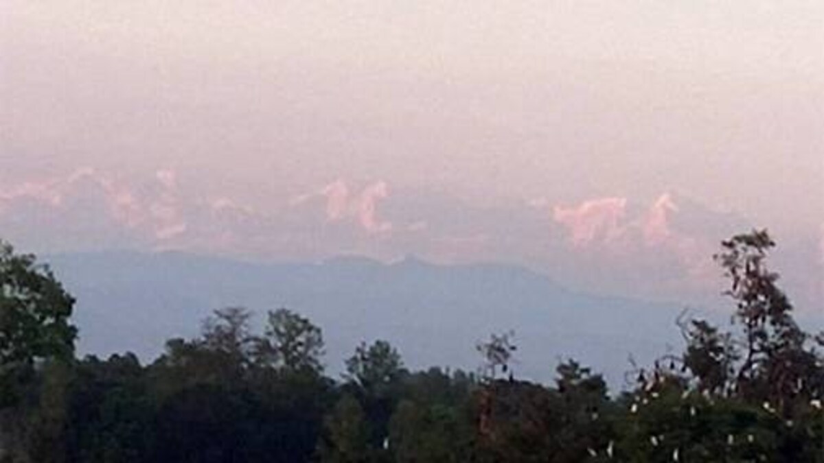 Himalayan Range Visible From Bihar S Singhwahini Village After Decades