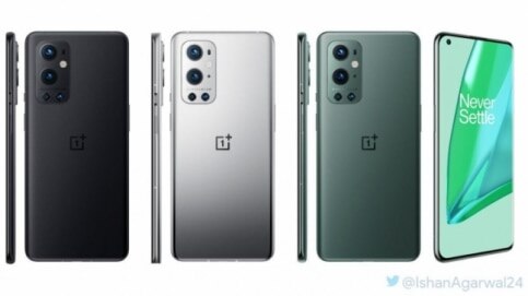 OnePlus 9 and OnePlus 9 Pro high-resolution images leaked again, all colours revealed - Vimarsana News