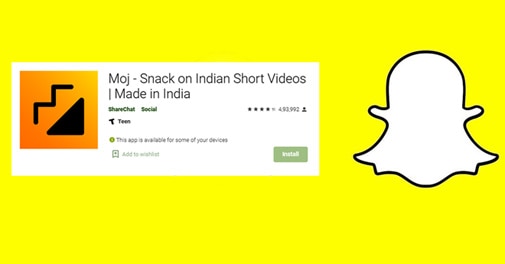 ShareChat's Moj first Indian company to partner with Snap for Snapchat camera - Vimarsana News