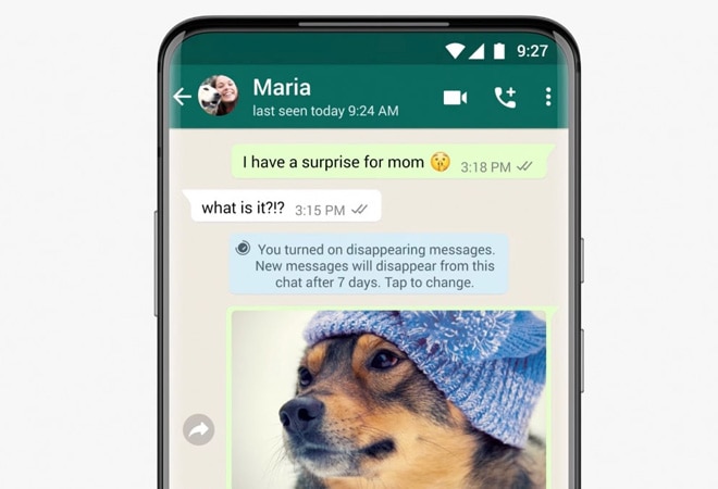 WhatsApp goes live with 'Disappearing Messages' feature in India