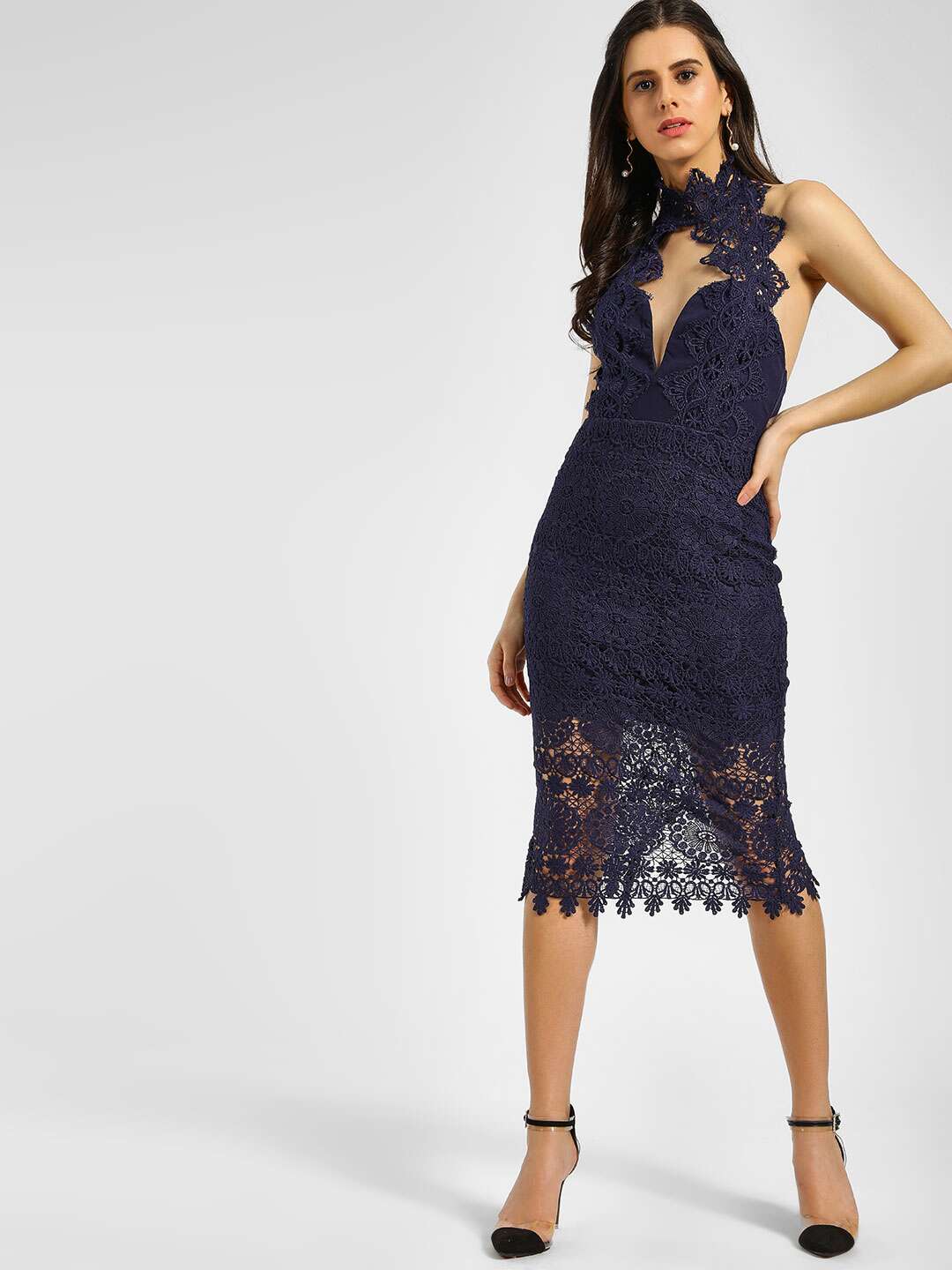 koovs lace dress
