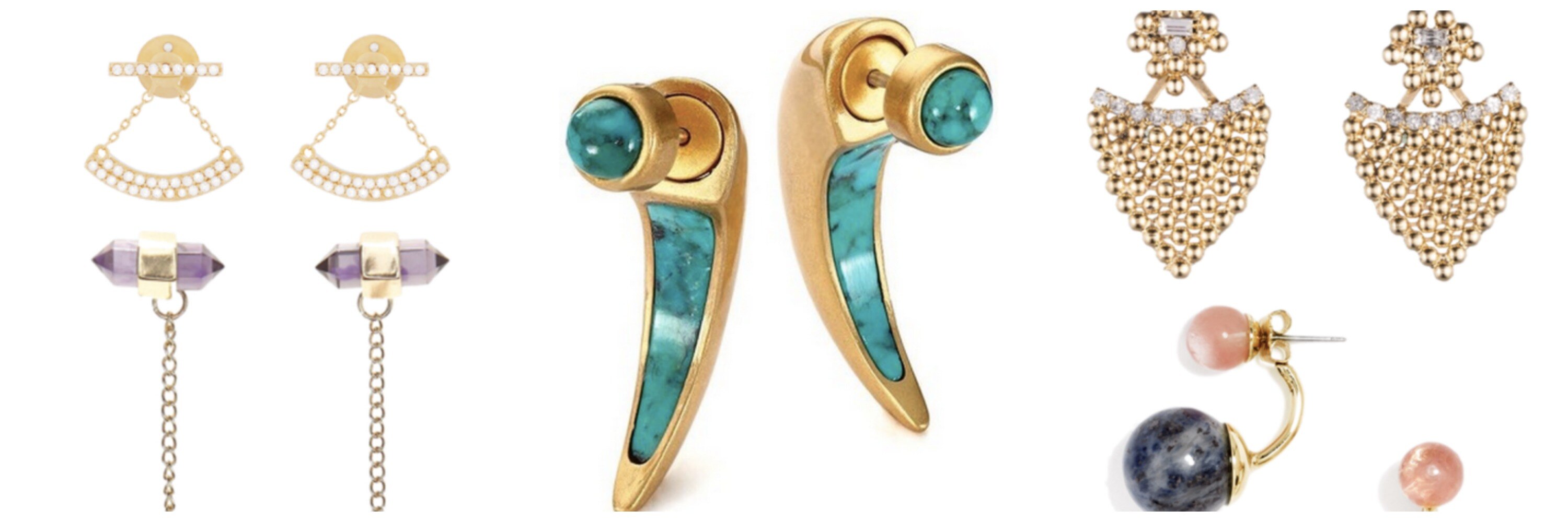 18 Cute Ear Jackets Unique Earrings with Front and Back Flair