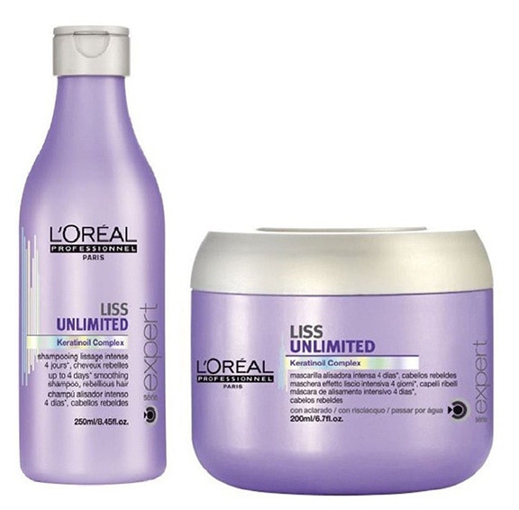 1-L'Oreal Professionnel Liss Unlimited Prokeratin Shampoo + Masque