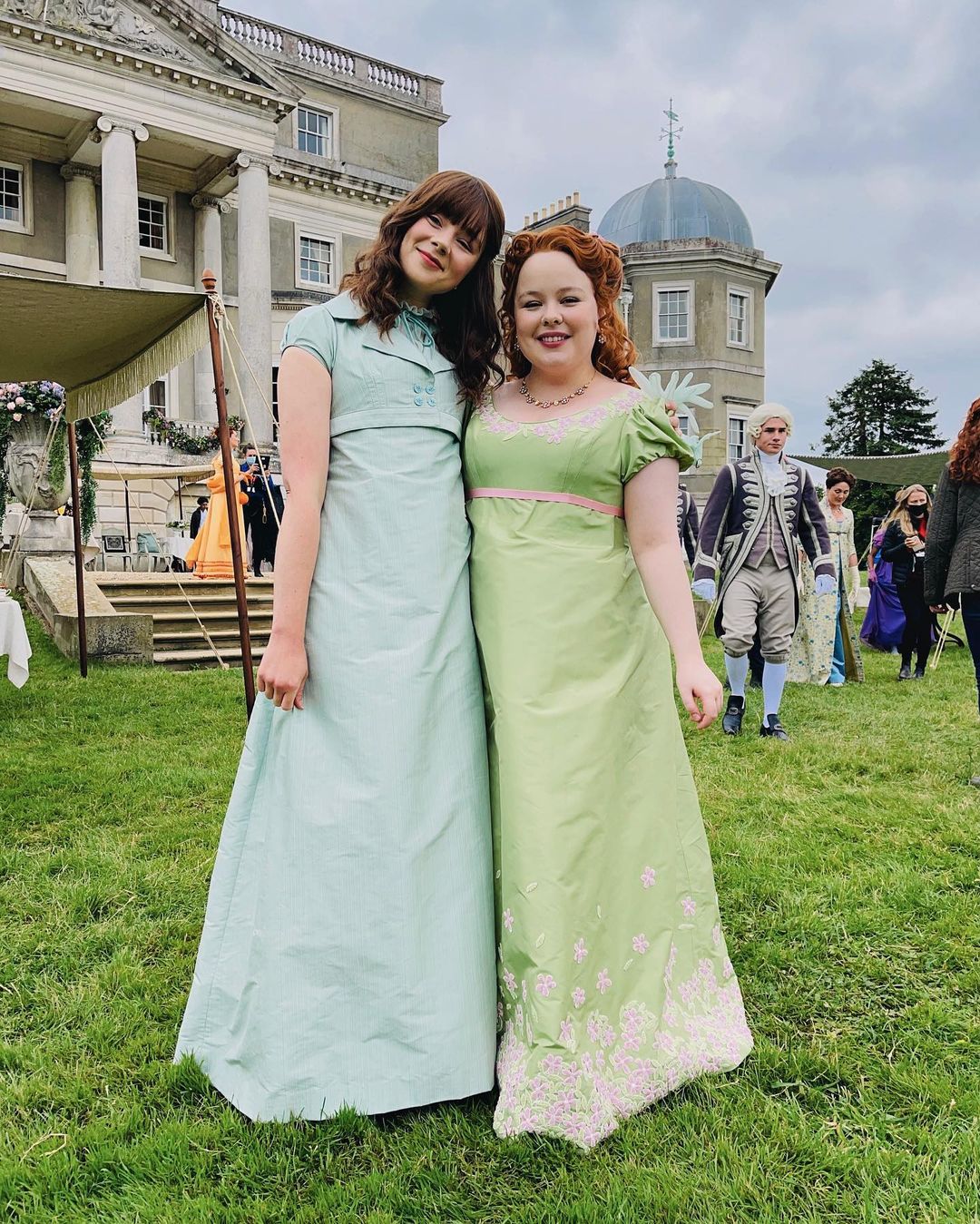 Penelope Featherington with Eloise Bridgerton