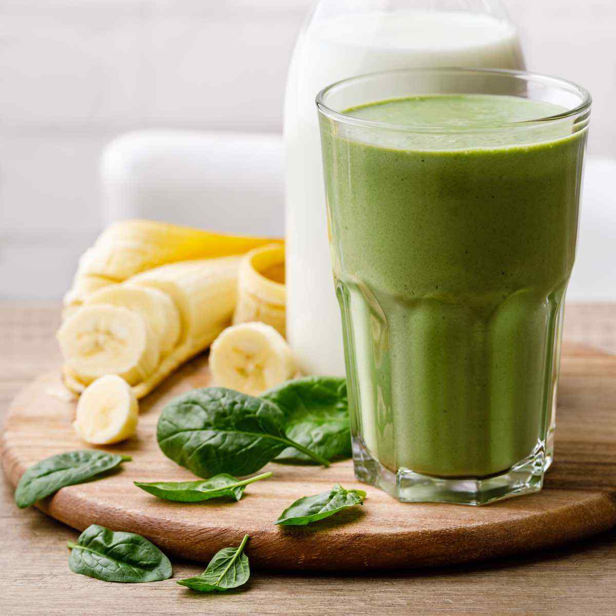 bannana and spinach