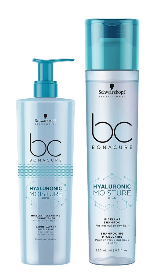 Editor's Pick-Schwarzkopf BC Bonacure by Schwarzkopf Hyaluronic Moisture Kick Micellar Shampoo + Conditioner