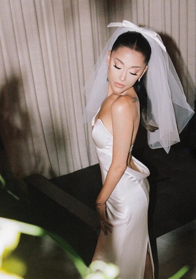 ariana grande wedding dress