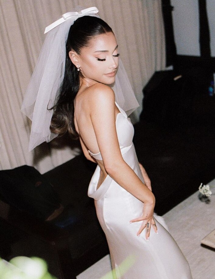 ariana grande wedding dress