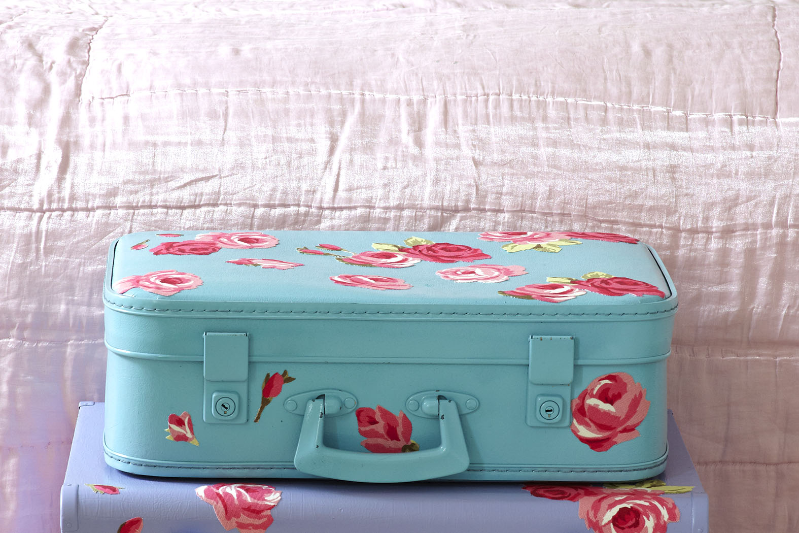 Upcycle Old Suitcases With This Pretty Floral Design Life