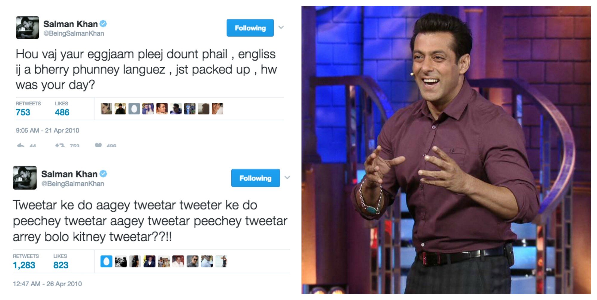10 Tweets By Salman Khan That You'Ve To See To Believe
