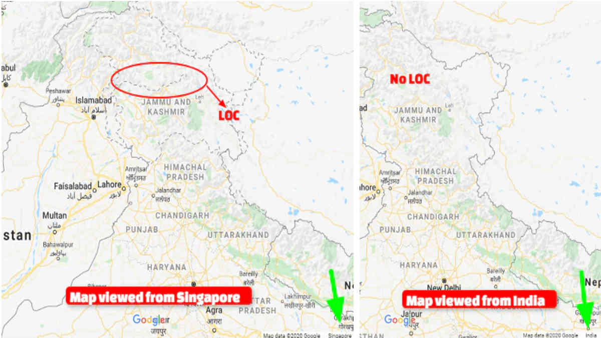 ফ্যাক্ট চেক: গুগল ম্যাপস কি ভারতীয় মানচিত্র থেকে নিয়ন্ত্রণ রেখা সরিয়ে দিয়েছে?