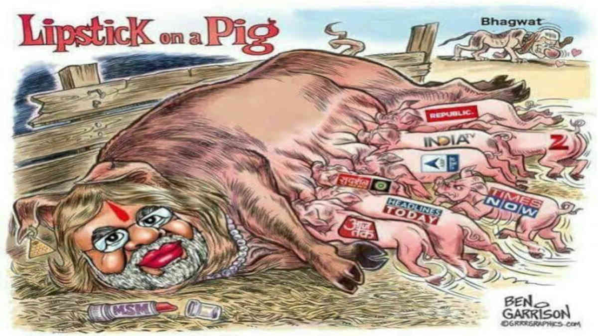 ফ্যাক্ট চেক: না, ভারতীয় সংবাদমাধ্যম সম্পর্কে কার্টুনিস্ট বেন গ্যারিসন এই ছবিটি বানাননি