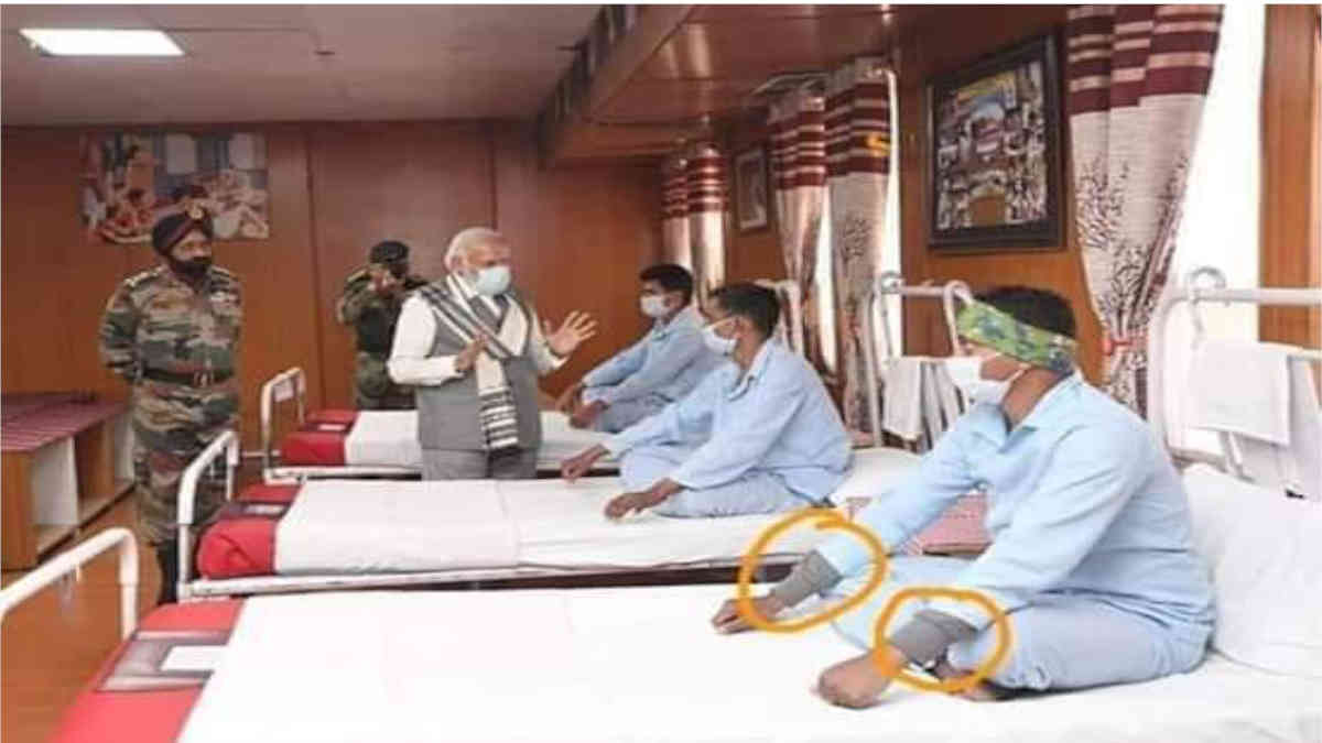 ফ্যাক্ট চেক: প্রধানমন্ত্রীর লে হাসপাতাল পরিদর্শনের ছবি নিয়ে বিতর্ক সোশ্যাল মিডিয়ায়  