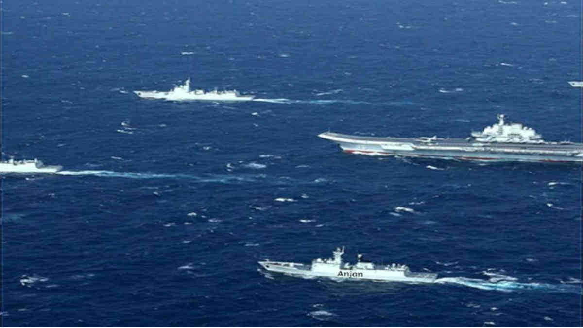 ফ্যাক্ট চেক: ভাইরাল এই ছবিতে দক্ষিণ চীন সাগরে ভারতীয় নৌবাহিনীকে দেখা যাচ্ছে না