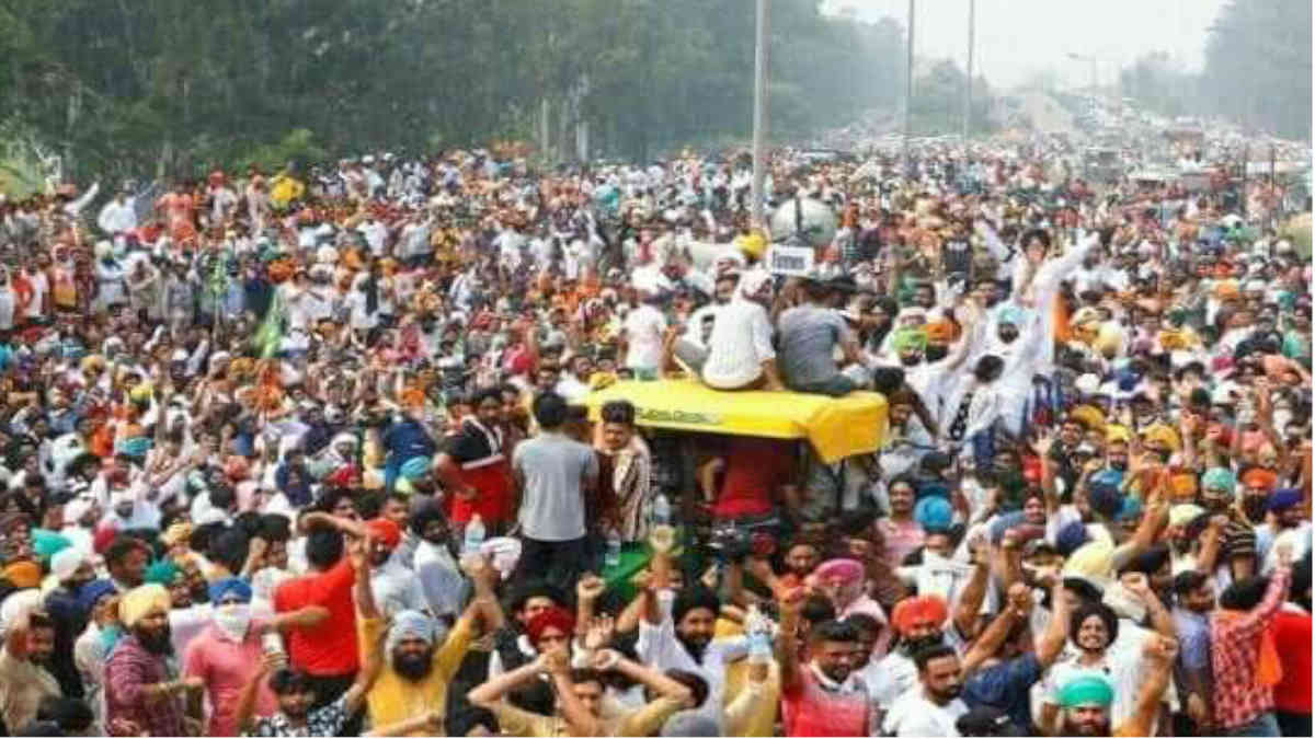 ফ্যাক্ট চেক: দিল্লির রাজপথের দাবী করে ভাইরাল পাঞ্জাবের কৃষক প্রতিবাদের এই ছবি