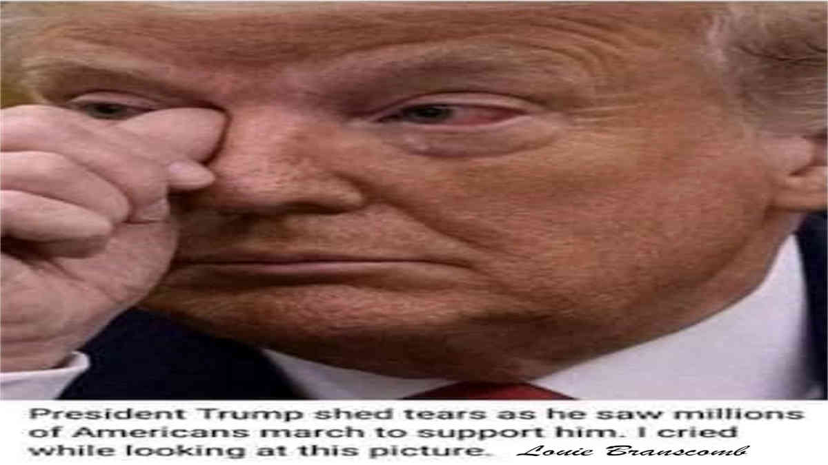 ফ্যাক্ট চেক: ডোনাল্ড ট্রাম্পের চোখে জল দেখতে পাওয়া এই ছবিটি এডিট করা