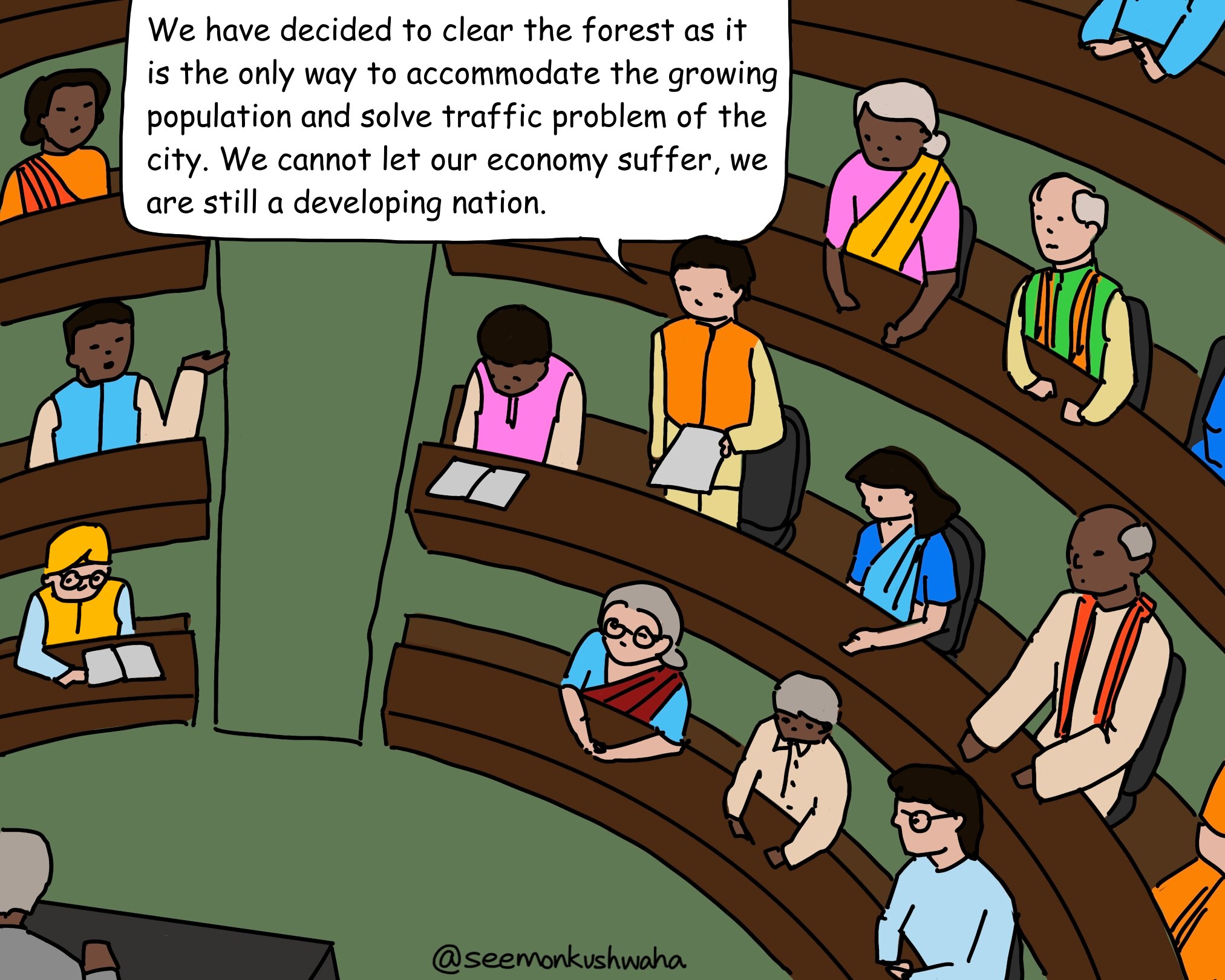 Economic growth is the reason stated by most world leaders to conveniently deny climate change.