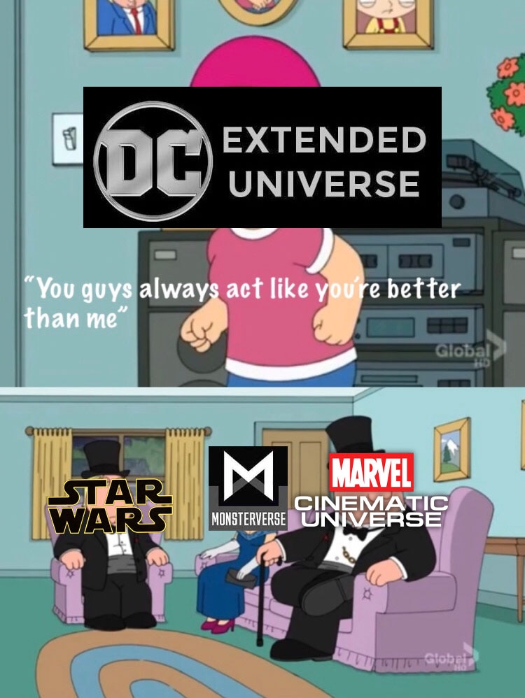 While franchises like Star Wars and Marvel thrive, the DC Extended Universe struggles due to internal issues (source-Deviant Art)