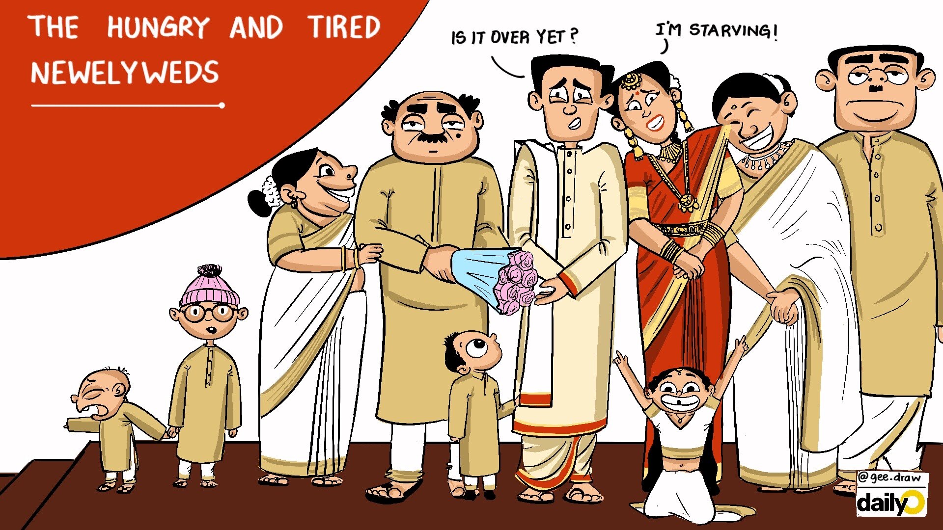 The hungry and tired newelyweds The hungry and tired newelyweds