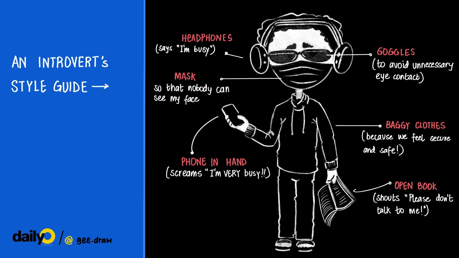 An introvert’s style guide. An introvert’s style guide.