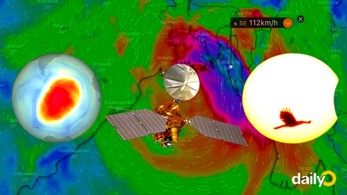 Science wrap: Ozone layer shrinkage, partial solar eclipse, and a cyclone in Bangladesh Science wrap: Ozone layer shrinkage, partial solar eclipse, and a cyclone in Bangladesh