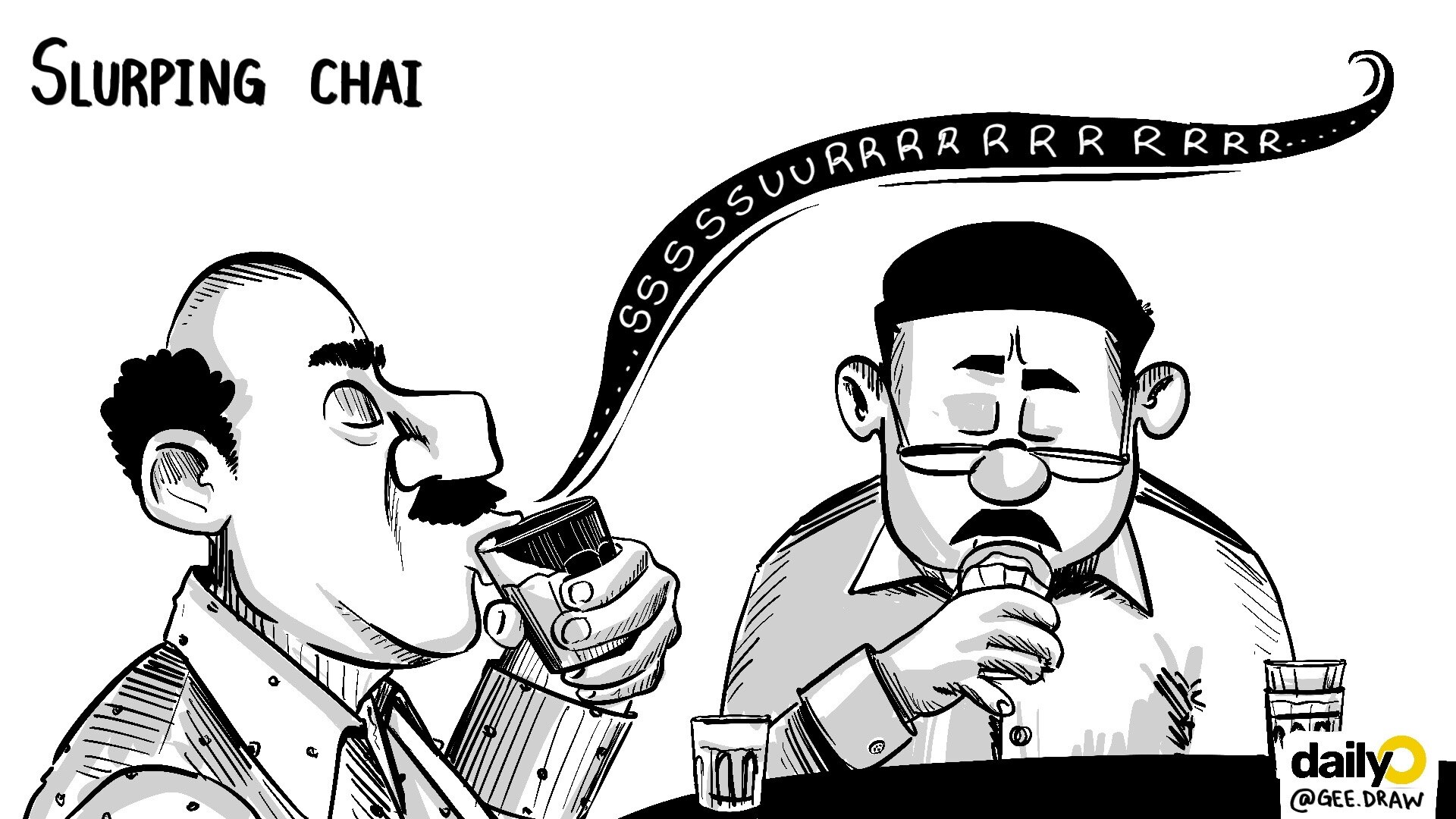 Indians and their obsession with drinking chai the 'noisy' way Indians and their obsession with drinking chai the 'noisy' way