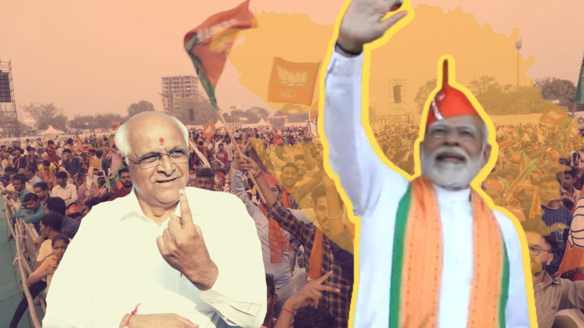 BJP breaks all records, Congress breaks own records BJP breaks all records, Congress breaks own records