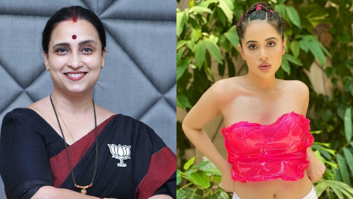 Urfi Javed wishes Happy New Year to everyone except Chitra Wagh Urfi Javed wishes Happy New Year to everyone except Chitra Wagh