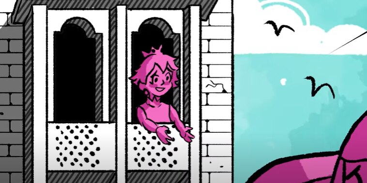 Still from SuperMario music video (Artwork and comic design by Jeslina John)