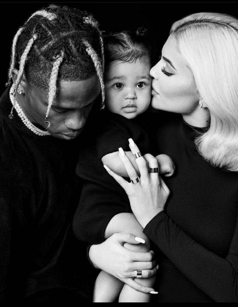 Kylie Jenner and Travis Scott with their daughter Stormi Webster. Photo: Instagram/ Kylie Jenner