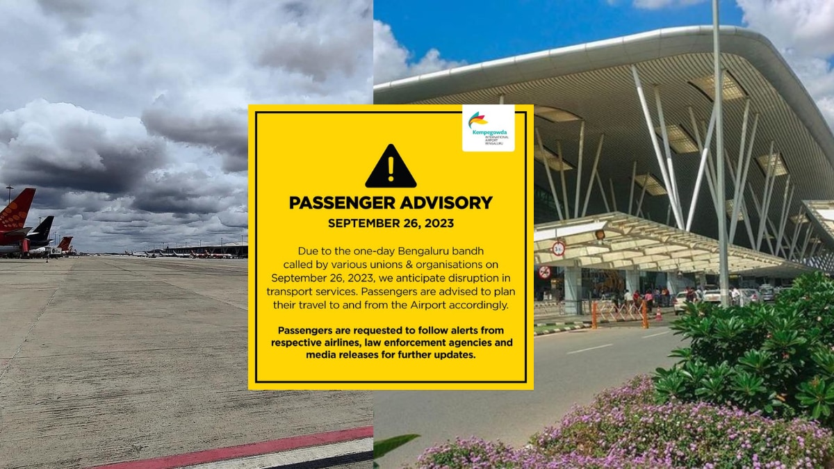 If you have a flight to catch from Bengaluru today, don't take any chances