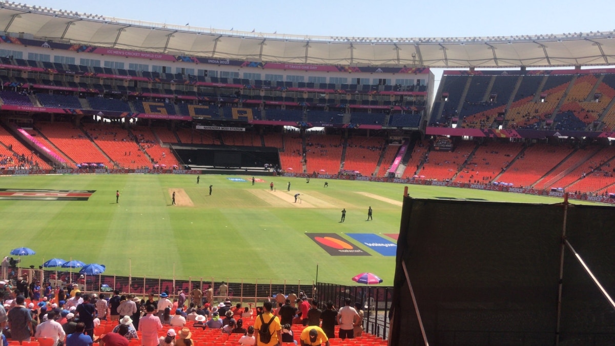 England vs New Zealand World Cup 2023 match opens to almost empty stadium in Ahmedabad