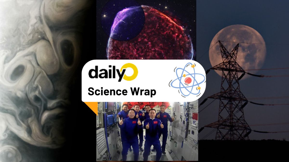 Science Wrap: Lunar eclipse, ghost face on Jupiter, and China's youngest crew of astronauts