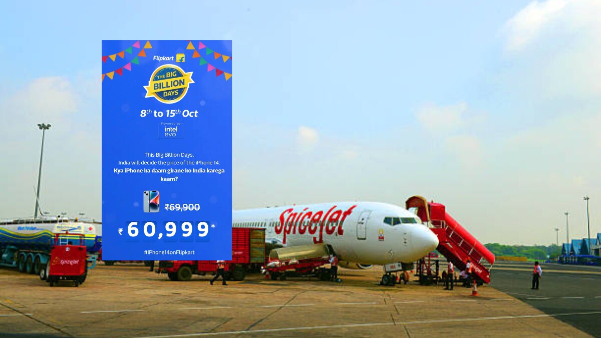 Flipkart's creative marketing stunt: SpiceJet passengers offered discount on iPhone 14 for staying seated Flipkart's creative marketing stunt: SpiceJet passengers offered discount on iPhone 14 for staying seated