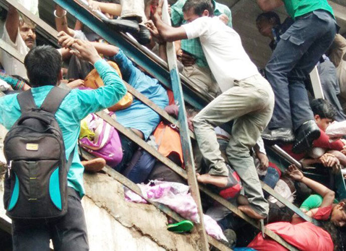 According to early reports, rain led to the stampede on the Elphinstone Road station bridge. India Today