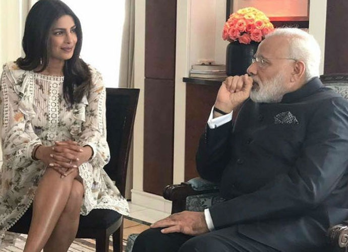 Priyanka Chopra was trolled for wearing a short dress when meeting Prime Minister Narendra Modi in Germany. Photo courtesy: Priyanka Chopra