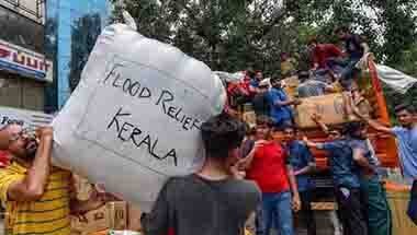 এনডিএ, ইউপিএ, ত্রাণ ও পুনর্বাসন, কেরলে বন্যা
