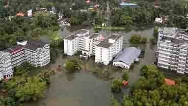 অতিবৃষ্টি, আবহাওয়ার পূর্বাভাস, ত্রাণ ও পুনর্বাসন, কেরলে বন্যা