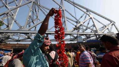 শারদোৎসব, বাণিজ্য, মল্লিকঘাট ফুল বাজার