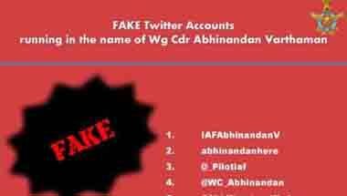 না, টুইট করে পাকিস্তানিদের ধন্যবাদ দিচ্ছেন না অভিনন্দন