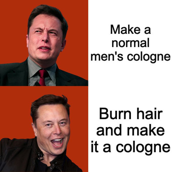 The Devil Wears Burnt Hair cologne 5 signs that Elon Musk is your
