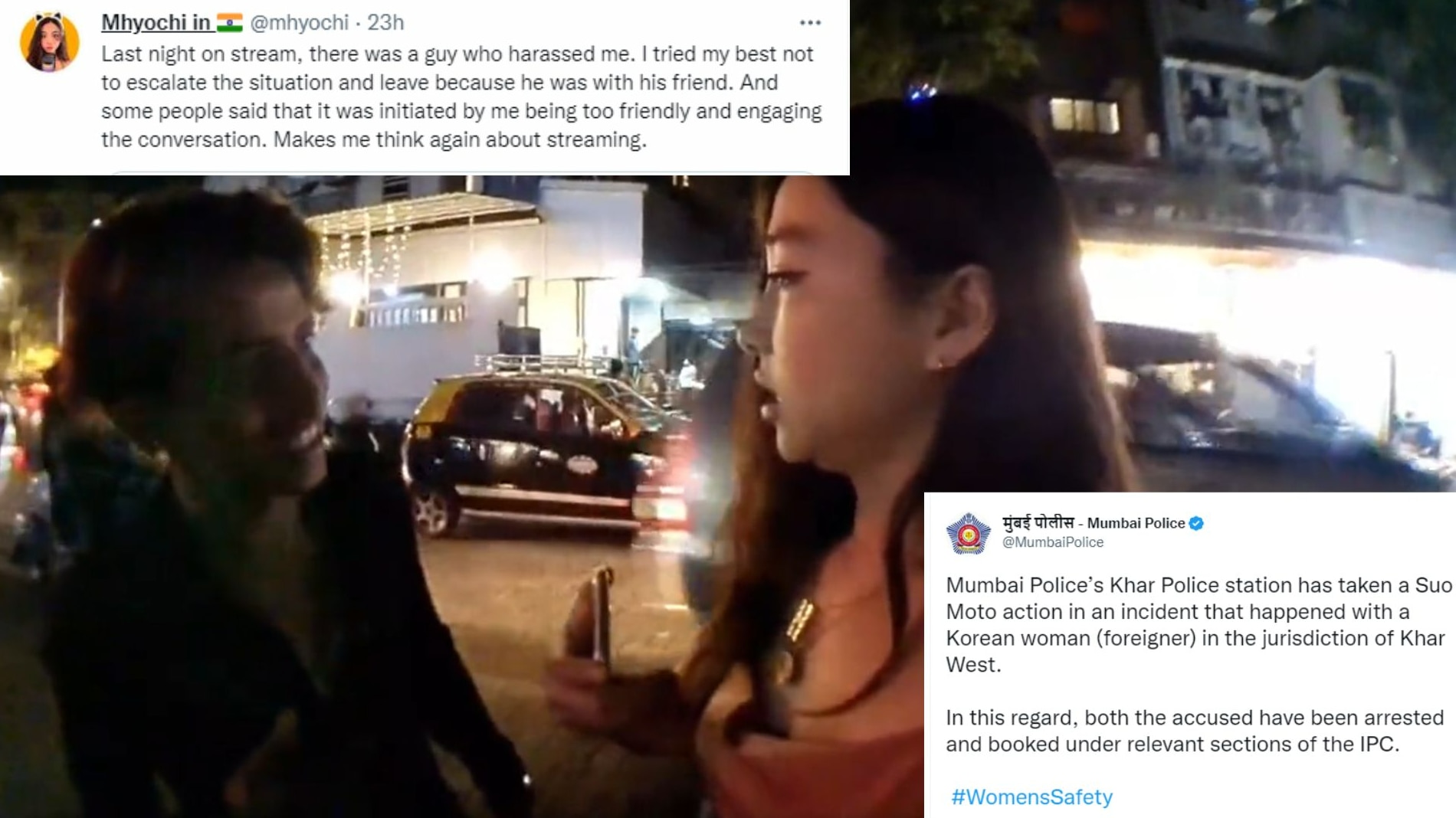 Korean YouTuber Harassed On Livestream In Mumbai 2 Men Arrested After 