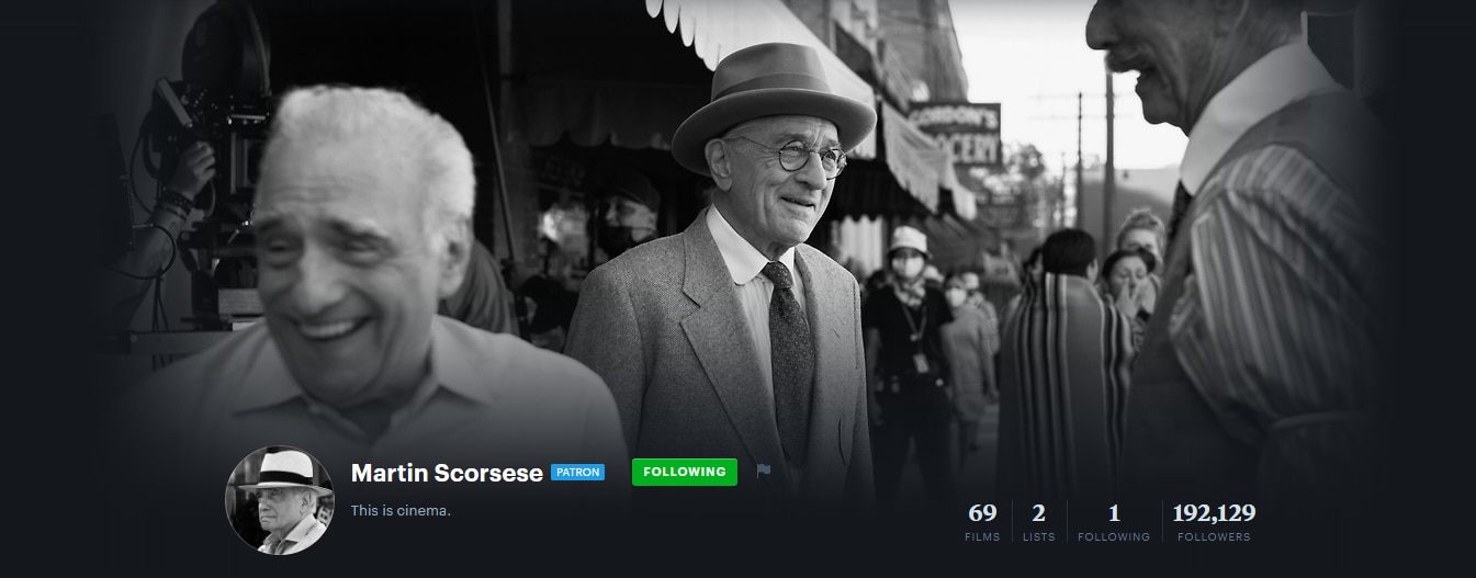 Martin Scorsese is FINALLY on Letterboxd. And he’s already the most