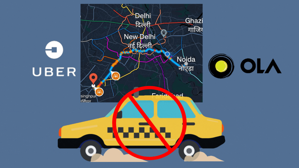 Can you take an Uber or Ola from Gurgaon to Noida? What Delhi govt